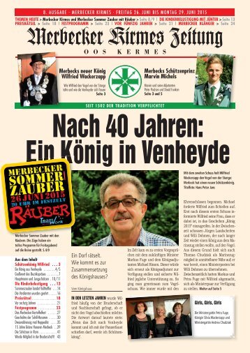 Merbecker Kirmes Zeitung 2015