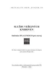 Směrnice IFLA/UNESCO pro rozvoj - Národní knihovna ČR