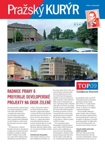 radnice prahy 6 preferuje developerskÃ© projekty na Ãºkor ... - TOP 09