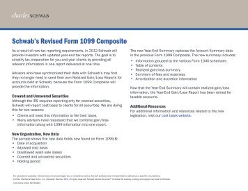 Schwab's Revised Form 1099 Composite - Charles Schwab