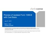 Preview of Updated Form 1099-B with Cost Basis - Charles Schwab