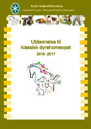 Utdannelse til klassisk dyrehomeopat