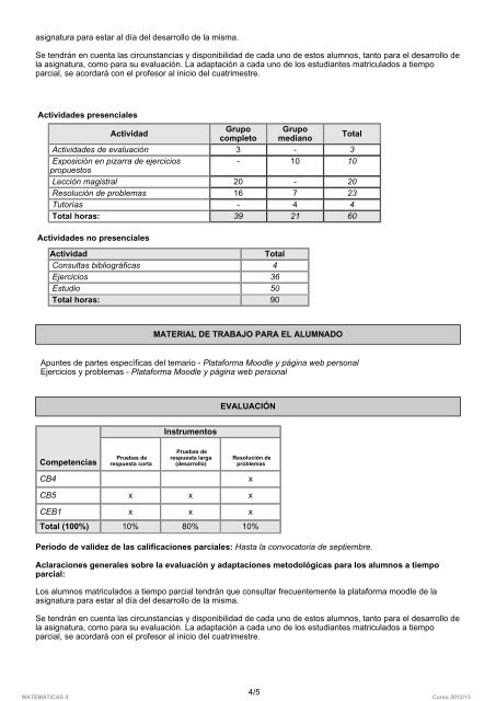 matemÃ¡ticas ii datos de