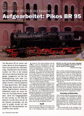 Eisenbahn Kurier BR 95 (Umbau) - Piko