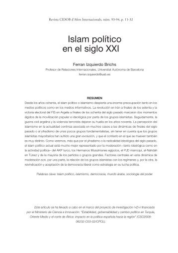 Islam político en el siglo XXI