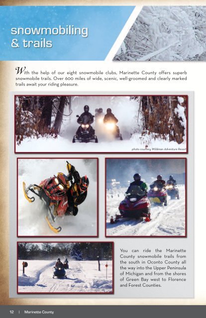 Marinette County Wisconsin 2015 Visitors Guide