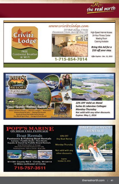 Marinette County Wisconsin 2015 Visitors Guide