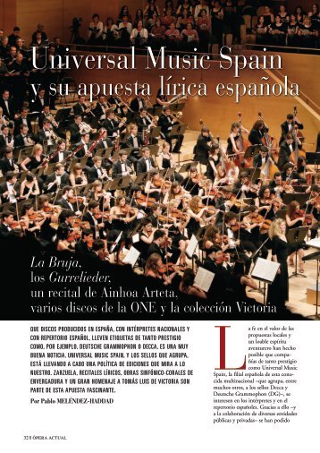 Universal Music Spain - Revistas Culturales