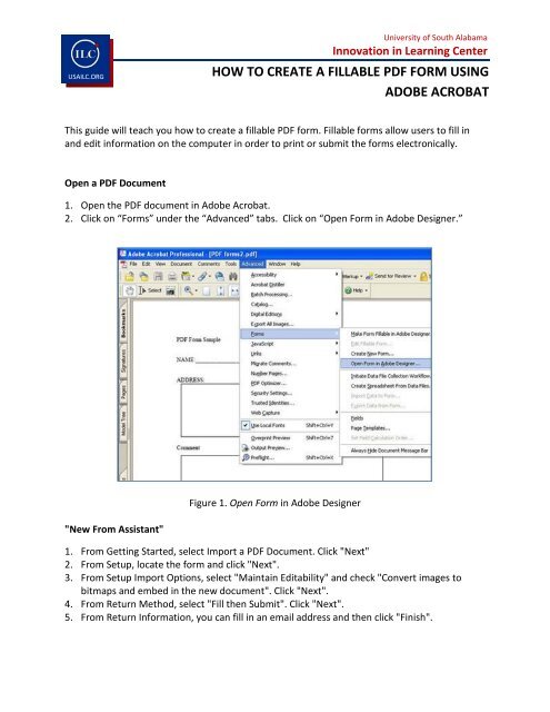 how to create a fillable pdf form using adobe acrobat - Innovation in ...