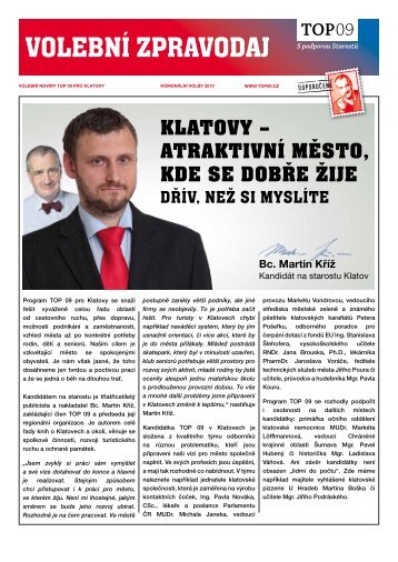 VolebnÃ­ program pro Klatovy.pdf - TOP 09