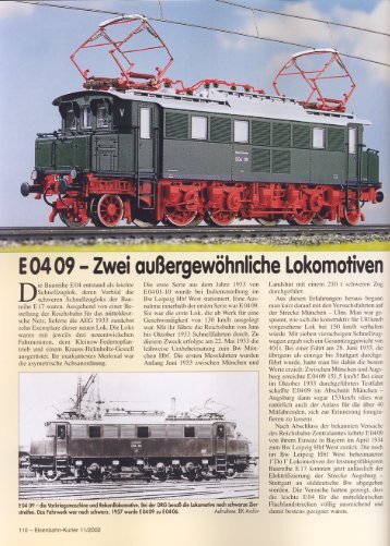 E04, Eisenbahn Kurier 11/02 - Piko