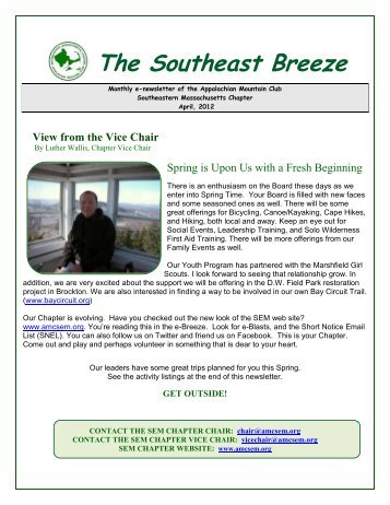 The Southeast Breeze - Appalachian Mountain Club, Southeastern ...