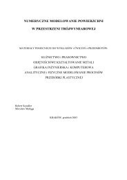 numeryczne modelowanie powierzchni w przestrzeni trÃ³jwymiarowej