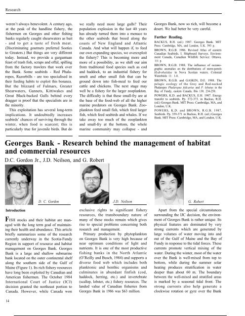 SCIENCE REVIEW 1987 - Bedford Institute of Oceanography