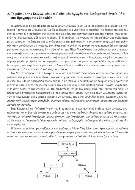 ΚΟΙΝΩΝΙΚΗ ΚΑΙ ΠΟΛΙΤΙΚΗ ΑΓΩΓΗ - Παιδαγωγικό Ινστιτούτο