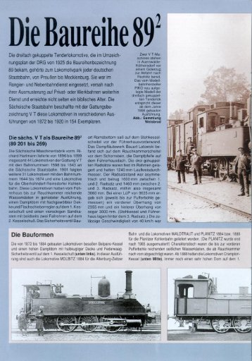BR 89, Eisenbahn Journal 1/1998 - Piko