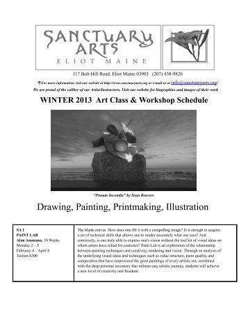 Drawing, Painting, Printmaking, Illustration - Sanctuary Arts