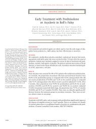 Early Treatment with Prednisolone or Acyclovir in Bell's Palsy