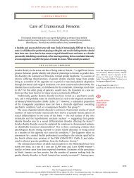 Care of Transsexual Persons - Q-Notes for Adult Medicine