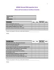 Annual IPM Inspection Form - OSFMA