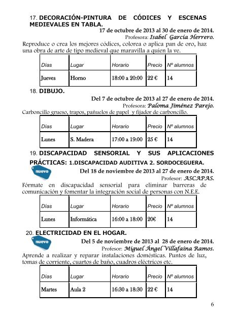 cuadernillo de cursos 2013-14 - Aupex