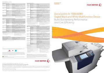 DocuCentre-IV 7080/6080 - Fuji Xerox Malaysia