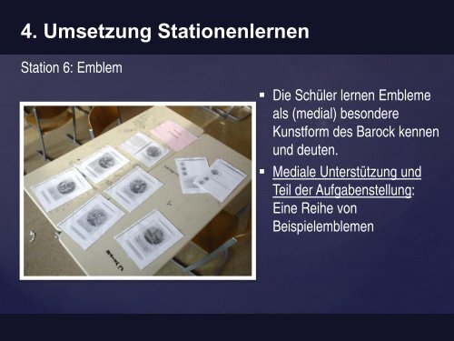 4. Umsetzung Stationenlernen - Lehrstuhl fÃ¼r Allgemeine ...