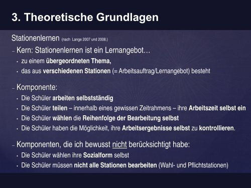 4. Umsetzung Stationenlernen - Lehrstuhl fÃ¼r Allgemeine ...