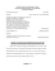 EXHIBIT âAâ - Mississippi Litigation Review & Commentary