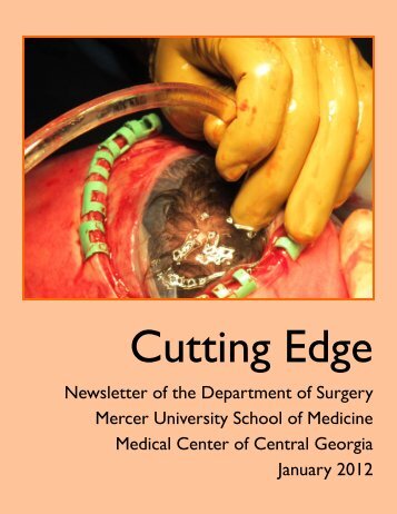 Download Cutting Edge 2012 - MCCG General Surgery Residency