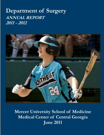 2011-2012 Annual - MCCG General Surgery Residency