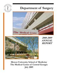 Annual Report 09 - MCCG General Surgery Residency