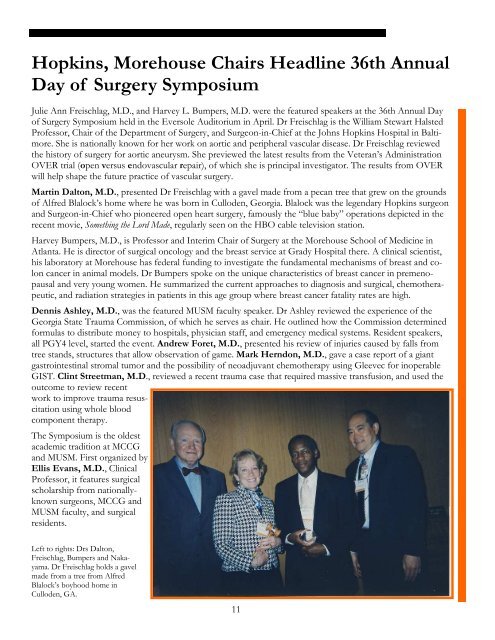 Annual Report 09 - MCCG General Surgery Residency