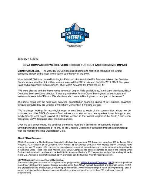 BBVA Compass bowl delivers record turnout and economic impact