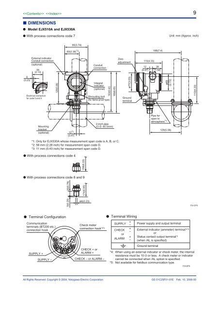 EJX5x0A Direct-Mount Static Pressure Transmitter
