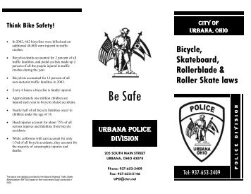 Bicycle, Skateboard, Rollerblade, and Roller Skate Laws - Urbana