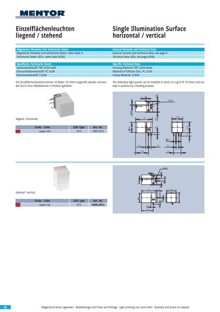 Optoelektronische Bauelemente Opto Electronic Components - CTL ...