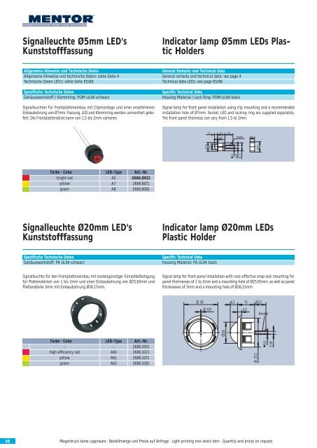 Optoelektronische Bauelemente Opto Electronic Components - CTL ...