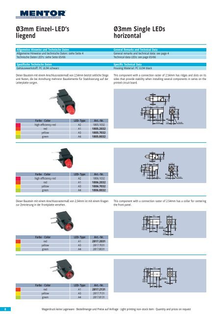 Optoelektronische Bauelemente Opto Electronic Components - CTL ...