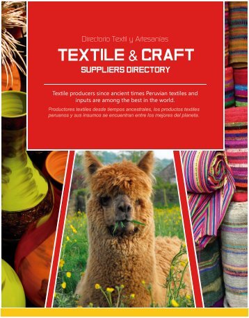 Textile & Craft Section from ExporPerú Peruvian Suppliers Directory 2015