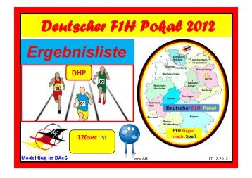 Ergebnisliste Deutscher F1H Pokal 2012 - creasus.de