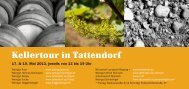Kellertour in Tattendorf - Johanneshof Reinisch
