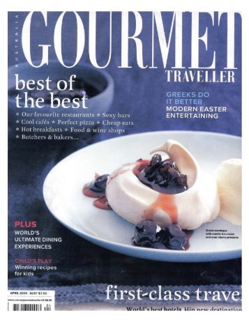 Gourmet Traveller - KG-NY