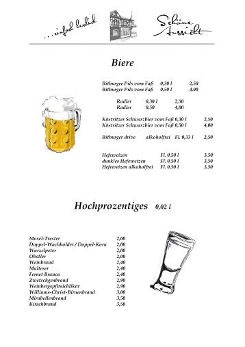 Getränkekarte 2013 - Weinhaus Schöne Aussicht