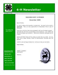 4-H Newsletter - Okeechobee County Extension Service