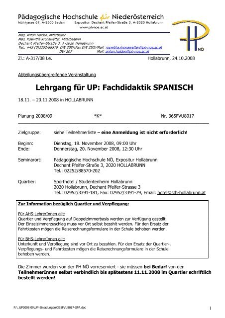 Lehrgang Fur Up Fachdidaktik Spanisch