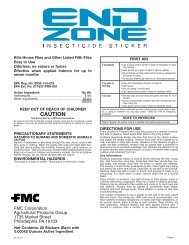 EndZone Insecticide Sticker 07-10-13 Comm - FMC Professional ...