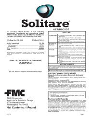Solitare Herbicide 07-07-10 Commercial Label - FMC Professional ...