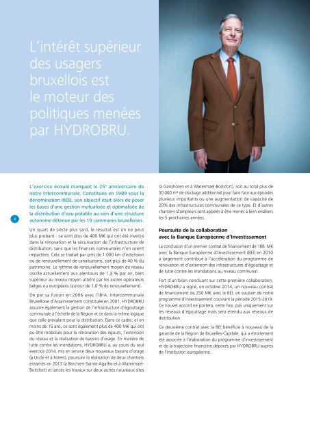 Hydrobru : RAPPORT D’ACTIVITÉS 2014