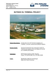 Butinge Oil Terminal Project - Tankfarm - PPS Pipeline Systems GmbH